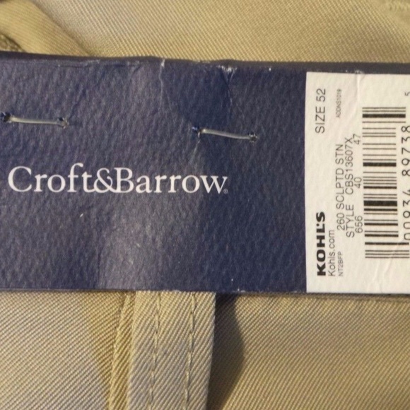 NWT Big Tall Flat Front Easy Care shorts microfiber Big Tall Size adjustable 52 - Picture 2 of 3